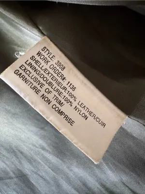 Bagatelle Olive Green Long Leather Jacket, size 14 thumbnail 10