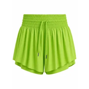 NWOT Neon Green Flowy Athletic Running Shorts XL thumbnail 2