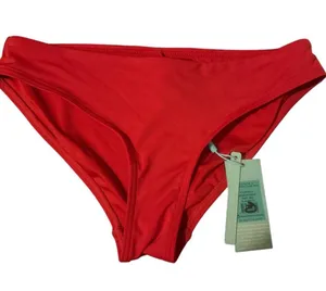 Sustainable Swim ECONYL® Red Low Waisted Bikini Bottom Womens Size US 6 thumbnail 2