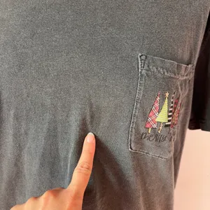 Christmas Gray Short Sleeve Crew Neck Graphic Tee thumbnail 2