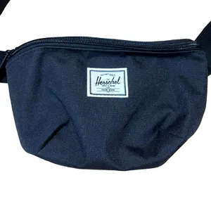 Herschel Classic Unisex Black Zip Striped Lined Travel Hip Pack Belt Bag OS thumbnail 2