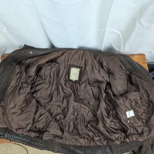 Vintage Heavy Leather Italian Made 80's Jacket. thumbnail 8