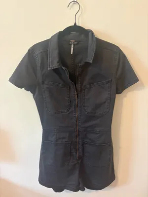 Free People Black Romper thumbnail 2