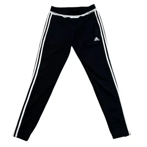 Adidas Unisex Track Pants S Black White Stripes Climacool Tapered Fit thumbnail 1