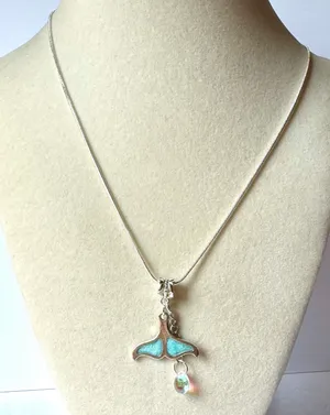 Mermaid Necklace (740) 🧜‍♀️ Silver thumbnail 1
