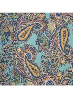 Veronica M. Ladies Paisley Faux Wrap V-Neck Blouse Top Size L Boho Colorful thumbnail 7