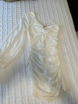 That’s So Fetch One Shoulder White dress thumbnail 1