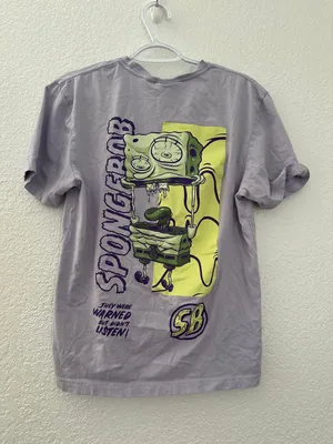Spongebob Shirt 🧽 Purple Size M thumbnail 2