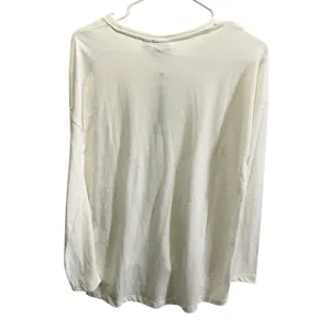 Noisy may Women's Size XS White‎ Long Sleeve Cotton Tee Top NWT thumbnail 4