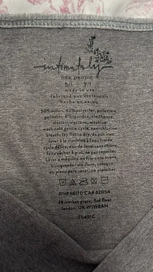 Free People Gray Double-Strap Ribbed Cami thumbnail 3