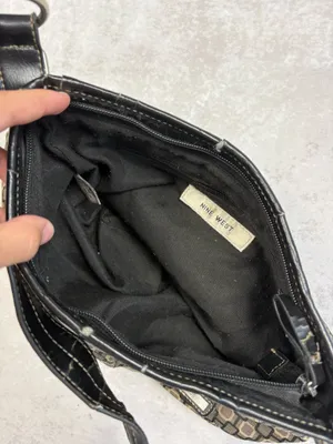 Y2K Nine West Brown & Black Square Baby Bag thumbnail 6