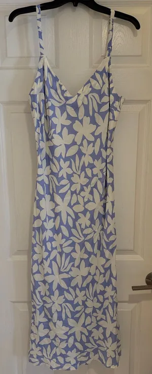 Rip Curl Lavender and White Floral Midi Dress thumbnail 1
