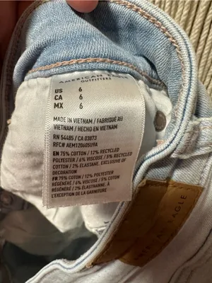 American Eagle Outfitters Light Blue Denim Cutoff Shorts thumbnail 3