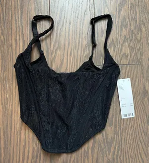 NWT Urban Outfitters Black Corset thumbnail 1