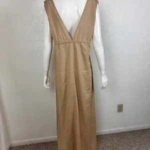 RIOT SWIM Calli Ruched Front Tie Maci Dress Size Medium. J-15 thumbnail 4