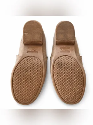 TOMS Women’s Size 9 Taupe Suede Slip-On Ankle Booties Low Block Heel thumbnail 5