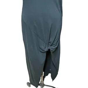 N:Philanthropy Bessie Maxi Dress Sleeveless Slit Draped Jersey‎ Black Size Small thumbnail 5