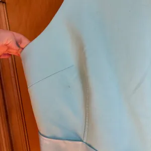 Cinq Sept Windsor Dress Aqua Blue Sleeveless‎ Tie Waist Cocktail Size 4 thumbnail 3