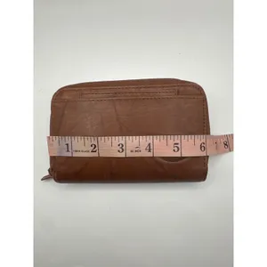 Buxton Brown Genuine Leather Double Zip Around RFID Organizer Wallet‎ Women thumbnail 9