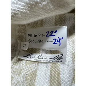 Lulu B Star Print Zip Up Hoodie Beach Cover‎ Up Lightweight Jacket M thumbnail 2