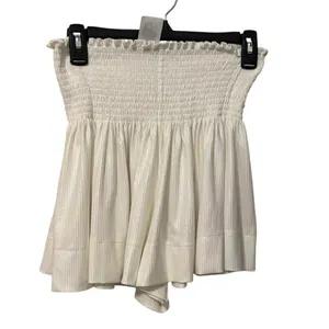Queen of Sparkles White Smocked Swing Shorts Size Small thumbnail 2