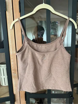 Beyond Yoga spacedye forever tank top sports bra crop Desert Sand Heather thumbnail 4