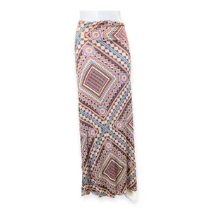 American Rag enty cia Womens tan western patterned maxi skirt thumbnail 5