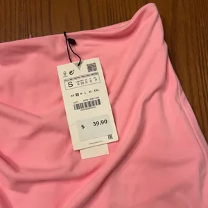 ZARA High-Waisted Draped Mini‎ Skirt in Light Pink Size Small Bloggers Fav NEW thumbnail 10