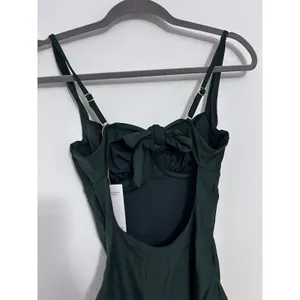 Net Quince Palm Green Italian Underwire One-Piece Swimsuit Size Small thumbnail 6