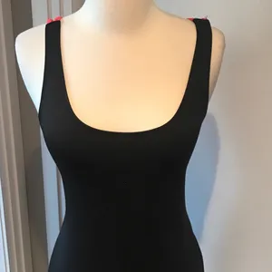 Mimi Chica Neon Pink Caged Back Black Bodycon Dress thumbnail 8