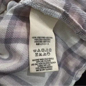 Free People Charlie Plaid Ruffle Blouse Top Women’s Medium thumbnail 4