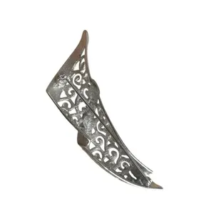 Givenchy Silver tone filagree Swirl Brooch thumbnail 3