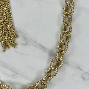 Tassel Gold Tone Chain Link Belt Extra Small/Small (XS/S) ✨ thumbnail 7