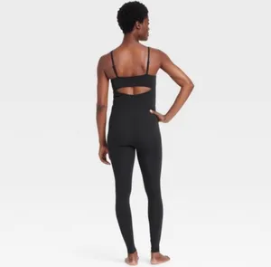 NWT ALL IN MOTION M Women’s everyday soft active jumpsuits black sz M✨ thumbnail 2