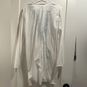 La Blanca‎ Swim Cover Up White Tunic with Blue Detailing Size M thumbnail 3