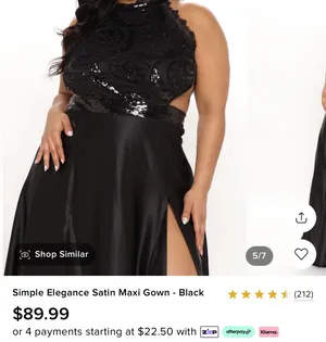 Black Prom Dress thumbnail 2