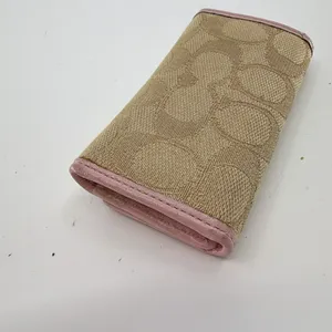 Coach 6-Ring Key Case Beige Signature C Canvas Key Case thumbnail 5