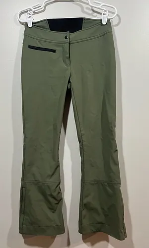 Obermeyer Women’s Olive Green Flared Skiing Performance Pants thumbnail 1