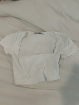 White Zara Crop Top thumbnail 2