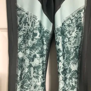 Under Armour grey teal compression cropped leggings size‎ medium activewear thumbnail 3