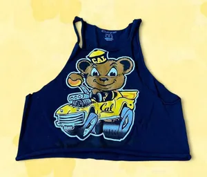 Champion UC Berkeley Oski the bear cropped tank thumbnail 1