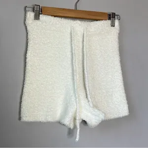 NWT Garage White Soft Fuzzy Shorts thumbnail 5