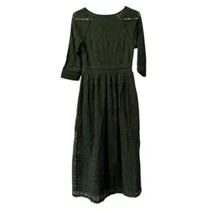 Metisu Size Small Midi Dress Green Lace‎ Cocktail Grunge Whimsigoth Fairy Goth thumbnail 2
