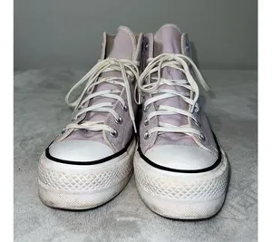 Platform Converse Chuck Taylor All Star purple Hi Top Sneakers US 9 thumbnail 2