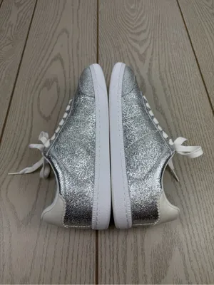 On 34th Women's Marinaa Low-Top Sneakers 7.5M Silver Crinkle Smooth $79.50 thumbnail 3