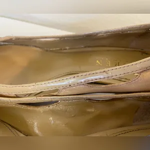 Lauren Ralph Lauren Y2K Vintage Style Tan‎ Kitten Heel Pumps Size 6.5 thumbnail 9