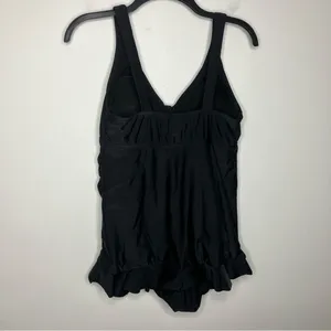 Motherhood Maternity black one piece swimsuit‎ size medium thumbnail 6