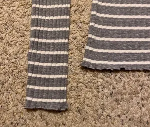 American Eagle ‼️ Striped Lettuce Edge Long Sleeve‼️ thumbnail 3