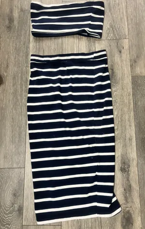 SheIn Striped Matching Set thumbnail 1