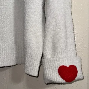 Cozy Sweater with Red Heart Accents thumbnail 6